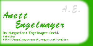 anett engelmayer business card
